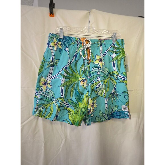 Spicy Tuna Other - Spicy Tuna SW3134 Men's Swim Shorts Seafoam XL Floral UPF 50+ SW3134
